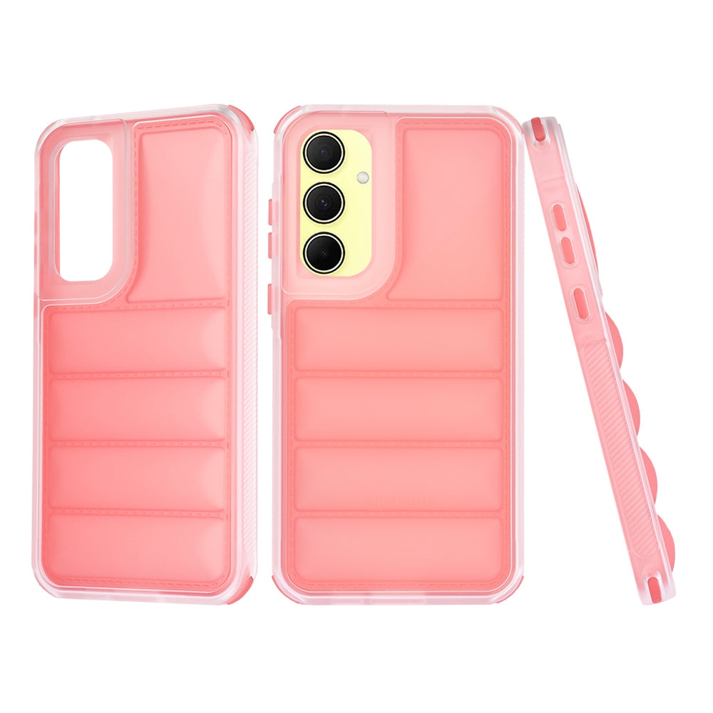 Coque pour Samsung Galaxy A35 5G A356, Techsuit, Wave Shield, Rouge