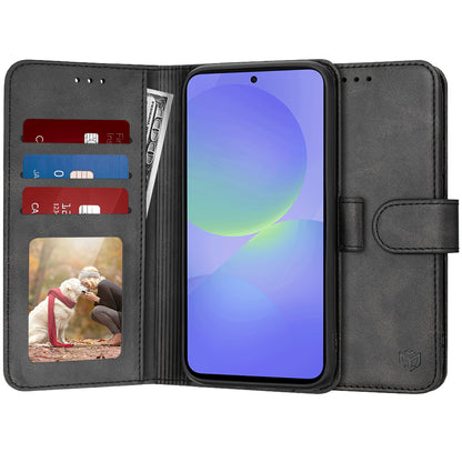 Coque pour Samsung Galaxy A36 A366, Techsuit, Diary Book, Noire