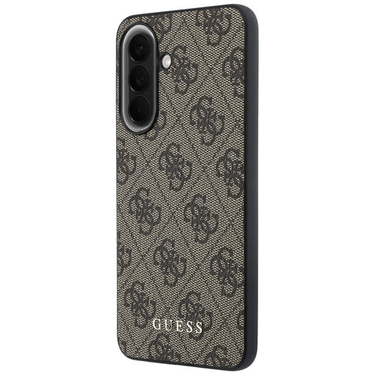 Coque pour Samsung Galaxy A37 5G, Guess, 4G Classic Logo Charm, Marron