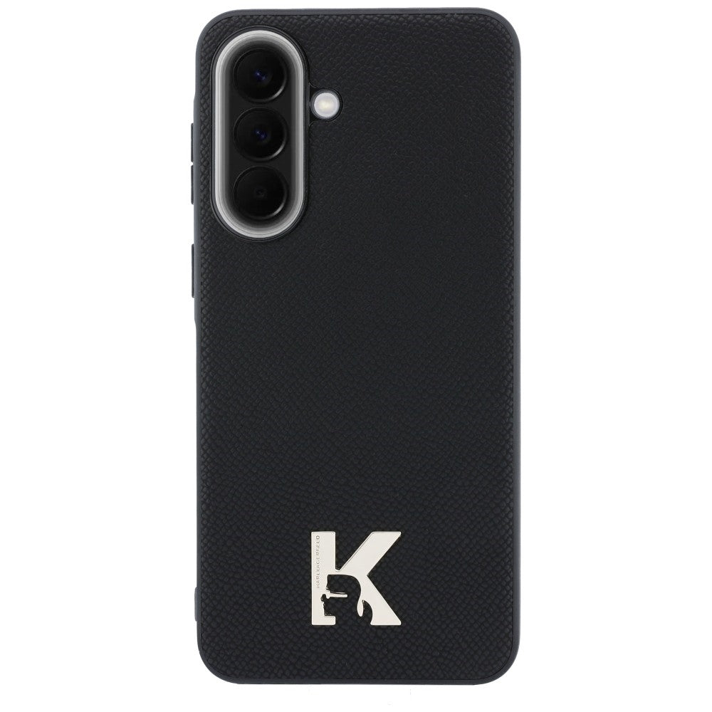 Coque pour Samsung Galaxy A37 5G, Karl Lagerfeld, Logo Tête Karl, Noire