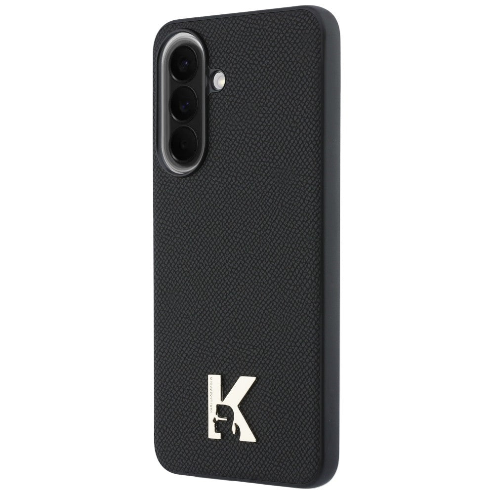 Coque pour Samsung Galaxy A37 5G, Karl Lagerfeld, Logo Tête Karl, Noire