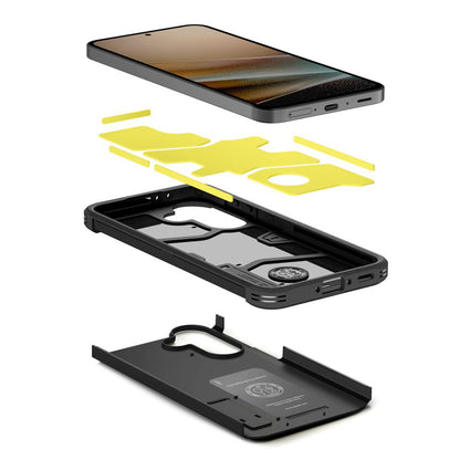 Hoesje voor Samsung Galaxy A37 5G, Spigen, Tough Armor, Zwart ACS11131