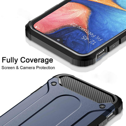 Hülle für Samsung Galaxy A40 A405, Techsuit, Hybrid Armor, Schwarz