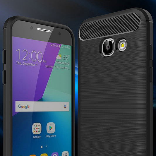 Hoes voor Samsung Galaxy A5 (2017) A520, Techsuit, Carbon, Zwart