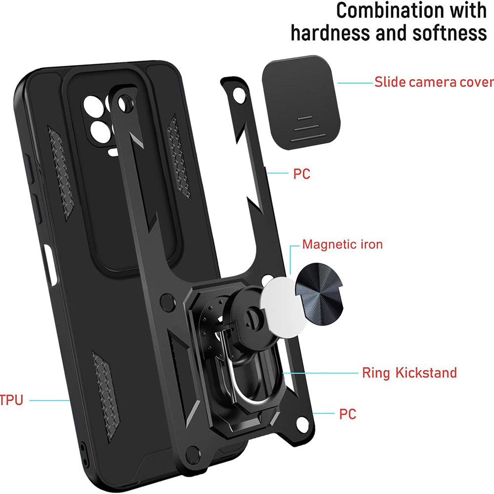 Hülle für Samsung Galaxy A50s A507 / A30s A307 / A50 A505, Techsuit, CamShield, Schwarz