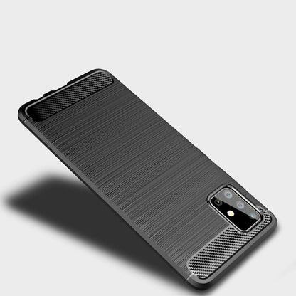 Coque pour Samsung Galaxy A51 A515, Techsuit, Carbone, Noire