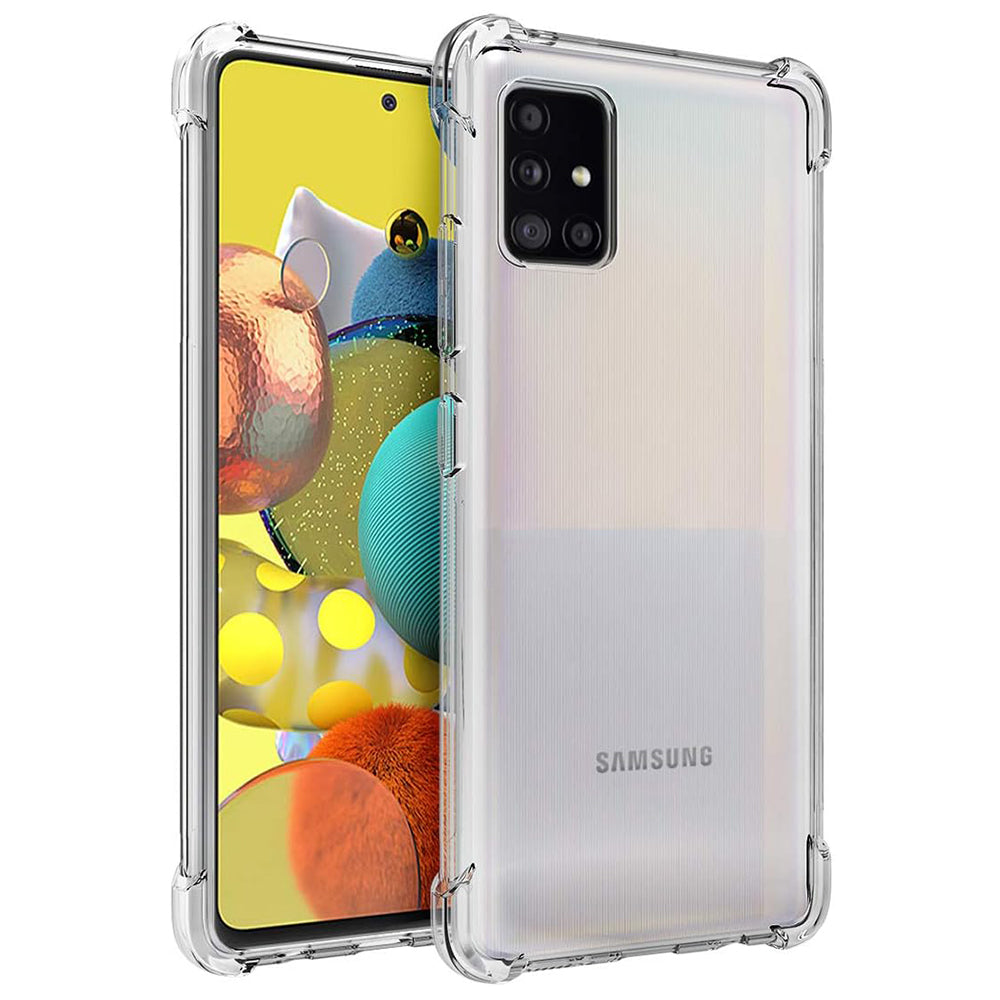 Case for Samsung Galaxy A51 A515, Techsuit, Shockproof Clear, Transparent
