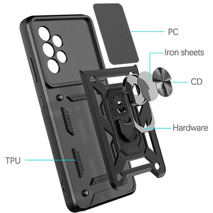 Hülle für Samsung Galaxy A52s 5G A528 / A52 5G A526 / A52 A525, Techsuit, CamShield, Schwarz