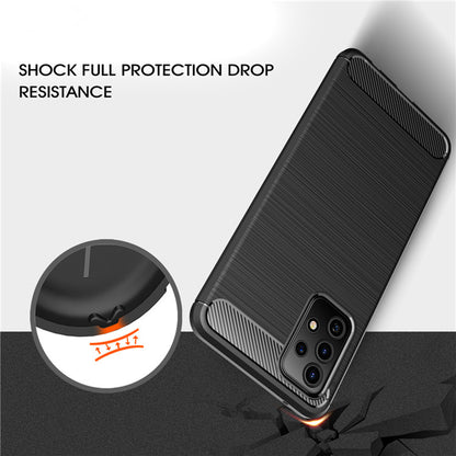 Hoes voor Samsung Galaxy A52s 5G A528 / A52 5G A526 / A52 A525, Techsuit, Carbon, Zwart