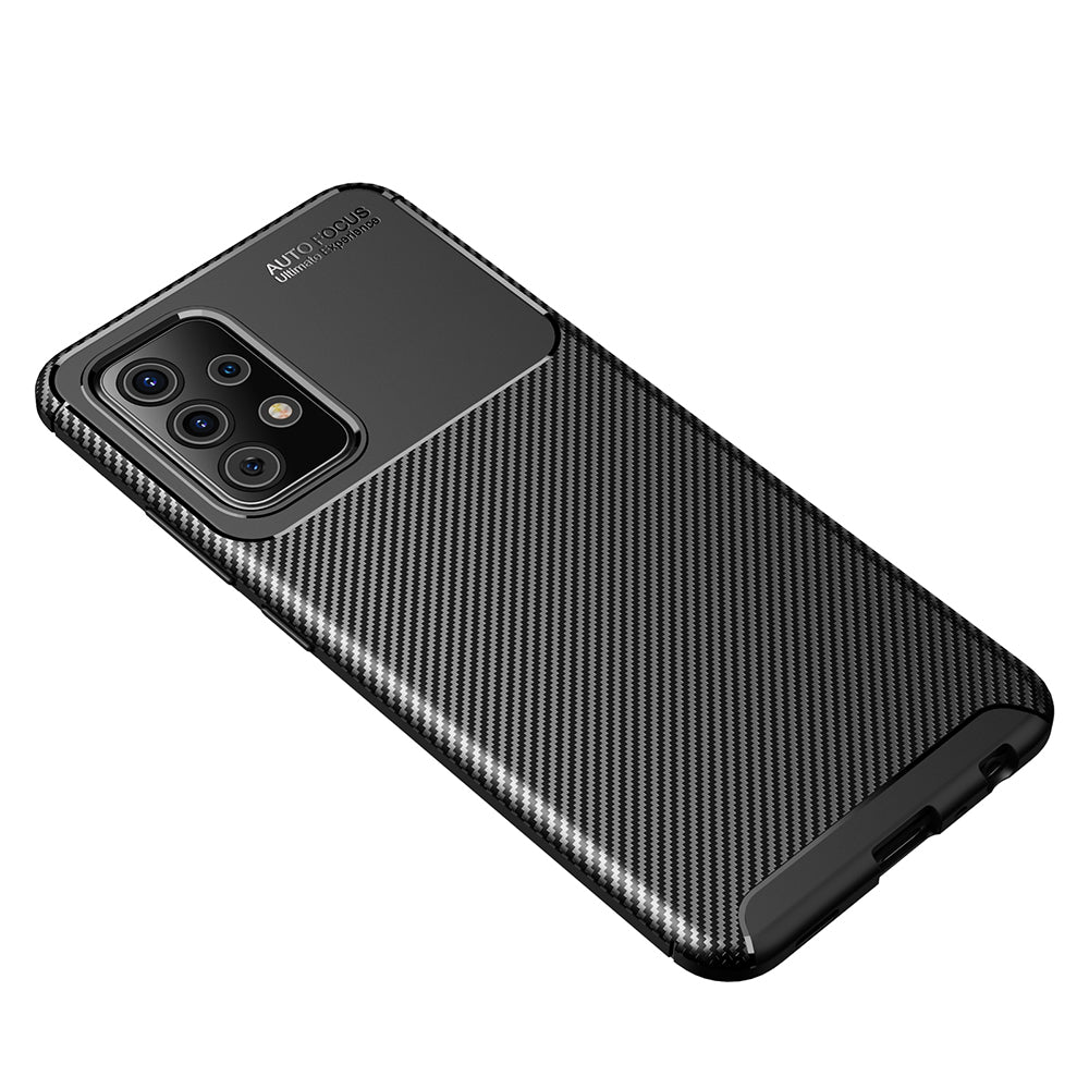 Case for Samsung Galaxy A52s 5G A528 / A52 5G A526 / A52 A525, Techsuit, CarbonFiber, Black