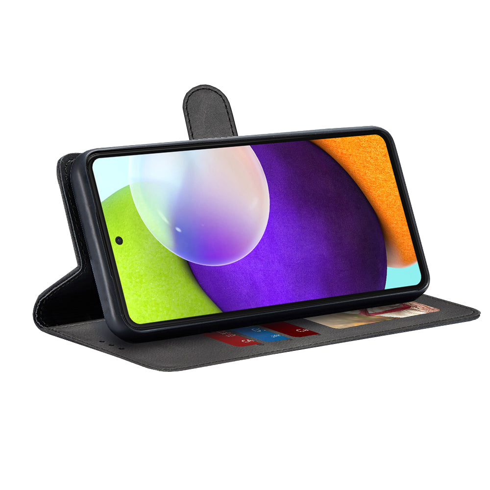 Hülle für Samsung Galaxy A52s 5G A528 / A52 5G A526 / A52 A525, Techsuit, Diary Book, Schwarz