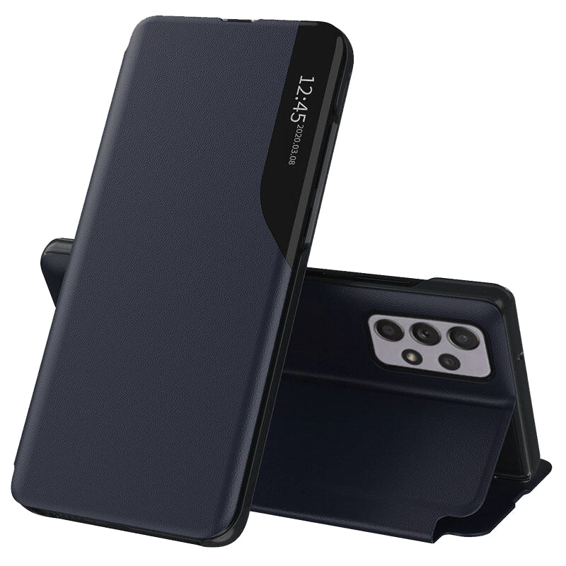 Hoes voor Samsung Galaxy A52s 5G A528 / A52 5G A526 / A52 A525, Techsuit, eFold, Donkerblauw