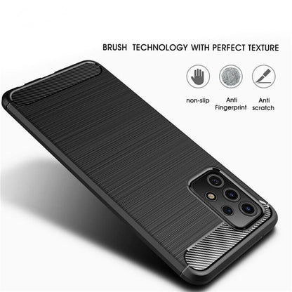 Hülle für Samsung Galaxy A53 5G A536, Techsuit, Carbon, Schwarz