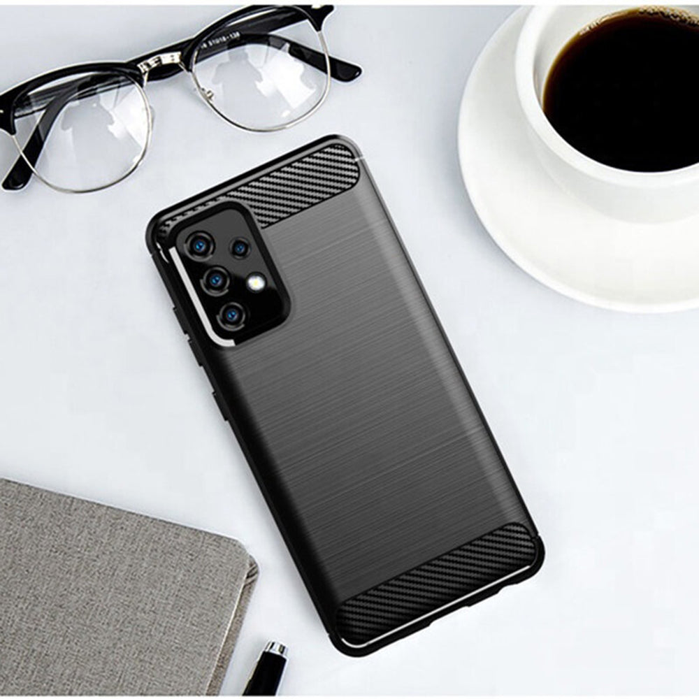 Hülle für Samsung Galaxy A53 5G A536, Techsuit, Carbon, Schwarz