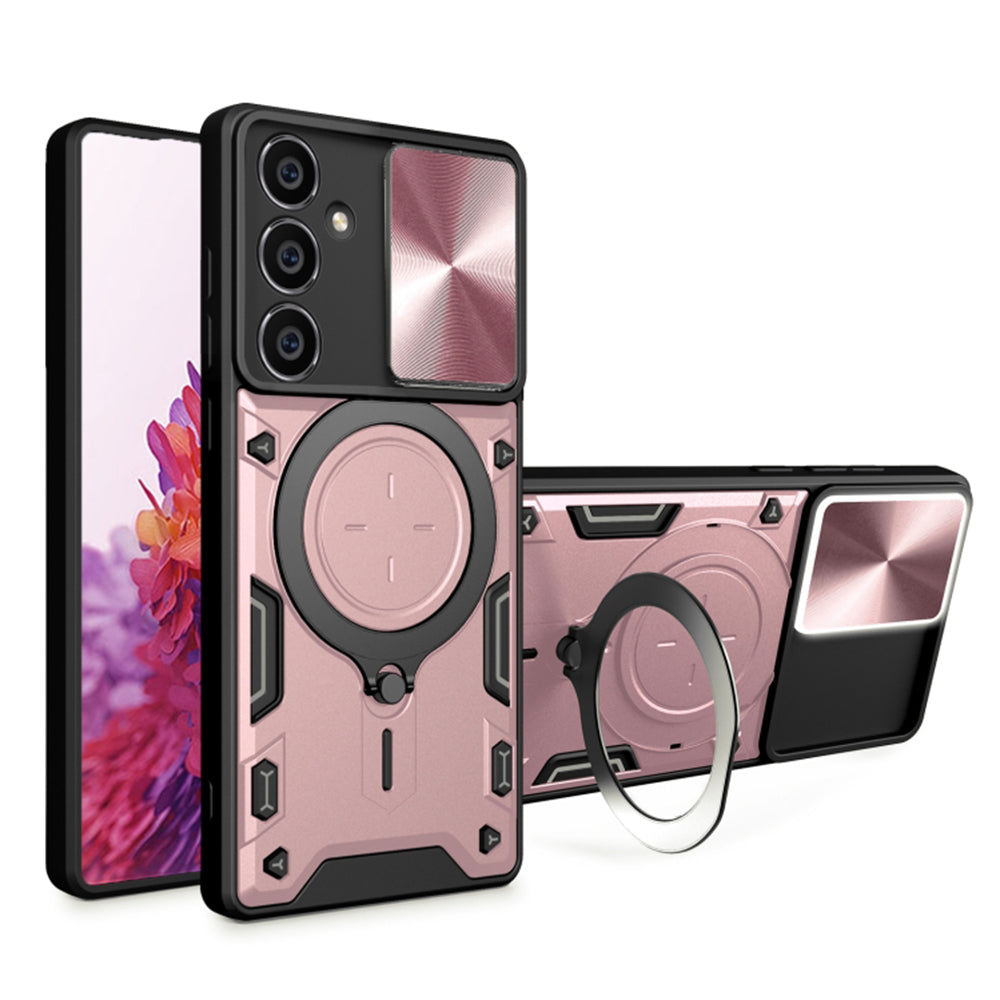 Coque pour Samsung Galaxy A54 A546, Techsuit, CamGuard Pro, Rose Doré
