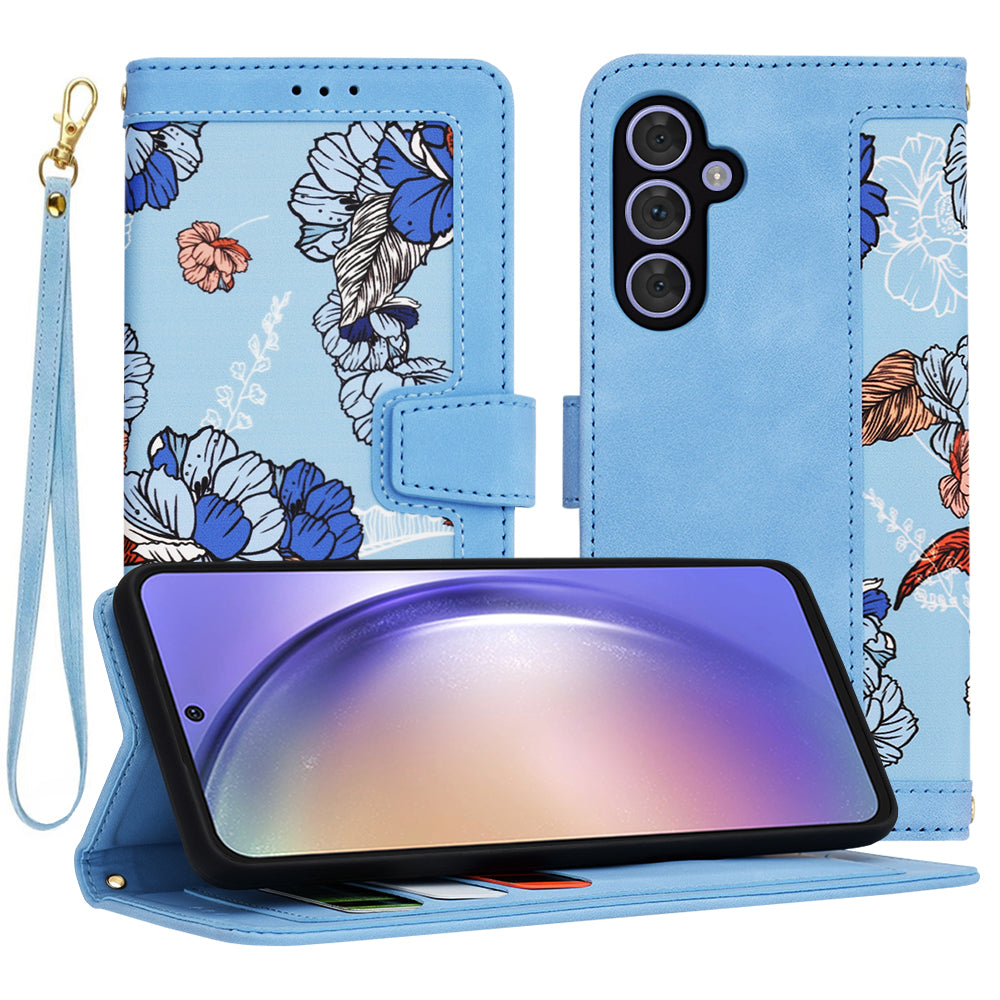 Hoes voor Samsung Galaxy A54 A546, Techsuit, FlipCraft, Blauw