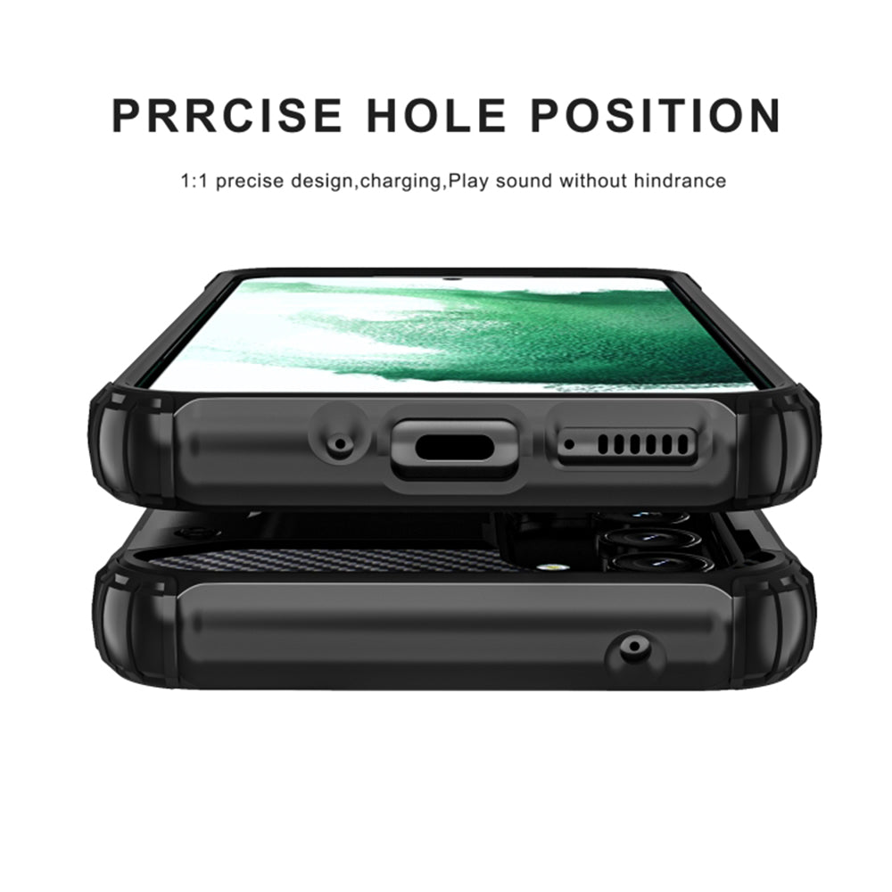 Coque pour Samsung Galaxy A54 A546, Techsuit, Hybrid Armor, Noire