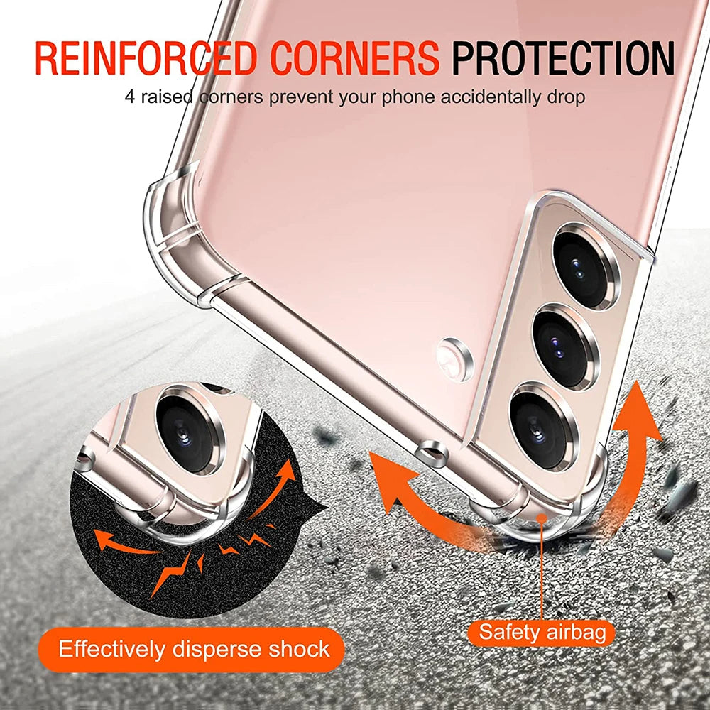 Case for Samsung Galaxy A54 A546, Techsuit, Shockproof Clear, Transparent