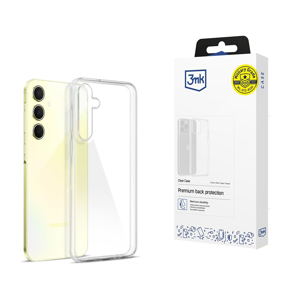Coque pour Samsung Galaxy A55 5G A556, 3MK, Claire, Transparente