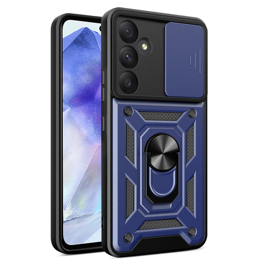 Hoes voor Samsung Galaxy A55 5G A556, Techsuit, CamShield, Blauw