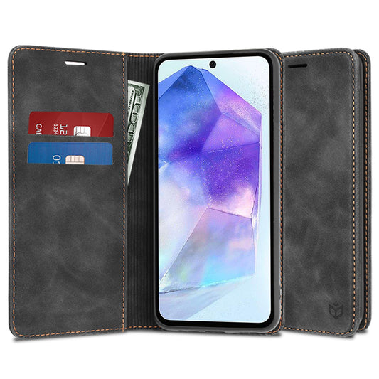 Hoes voor Samsung Galaxy A55 5G A556, Techsuit, Confy, Zwart