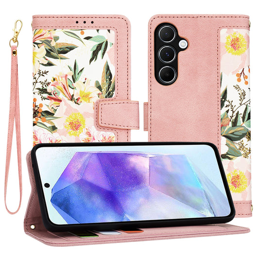 Hoes voor Samsung Galaxy A55 5G A556, Techsuit, FlipCraft, Roze