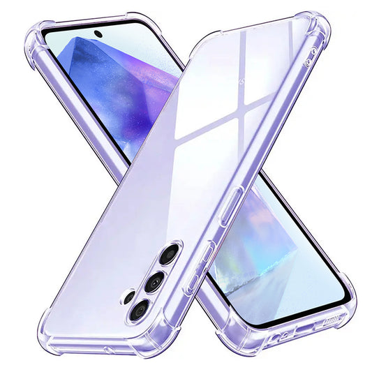 Hoes voor Samsung Galaxy A55 5G A556, Techsuit, Schokbestendig Helder, Transparant