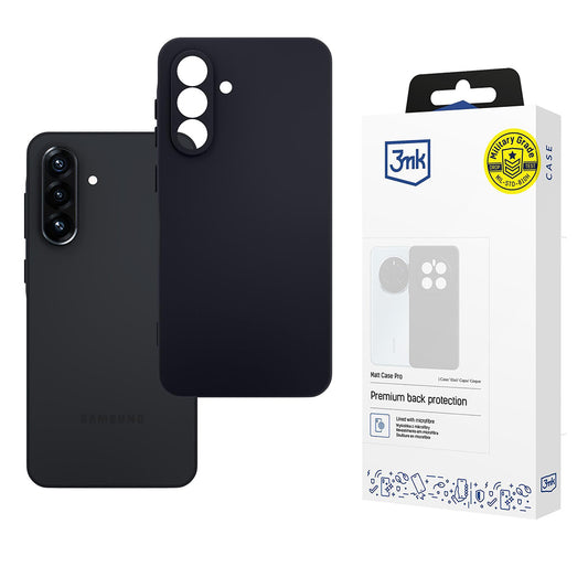 Hoesje voor Samsung Galaxy A56 A566, 3MK, Mat Zwart
