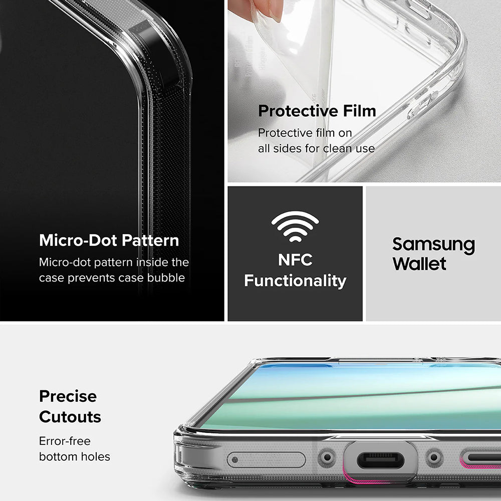 Coque pour Samsung Galaxy A56 A566 / A36 A366, Ringke, Fusion, Transparente Mate