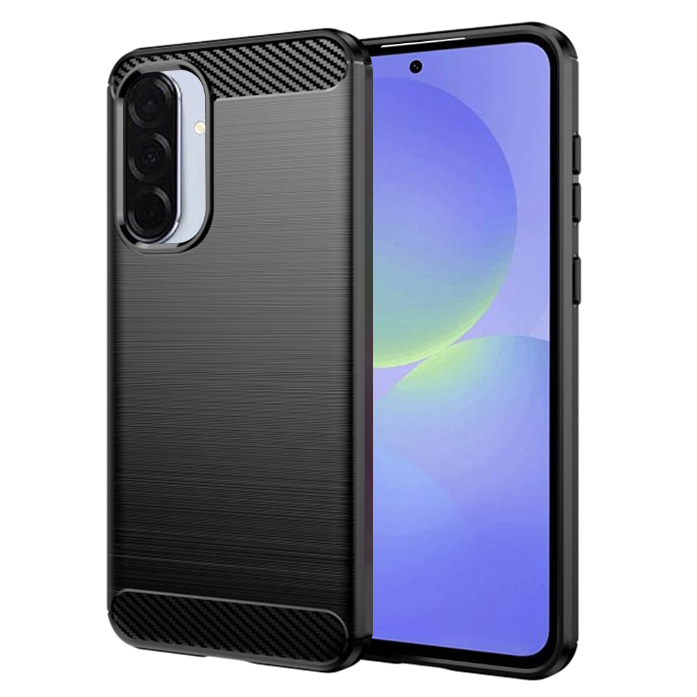 Coque pour Samsung Galaxy A56 A566 / A36 A366, Techsuit, Carbone, Noire