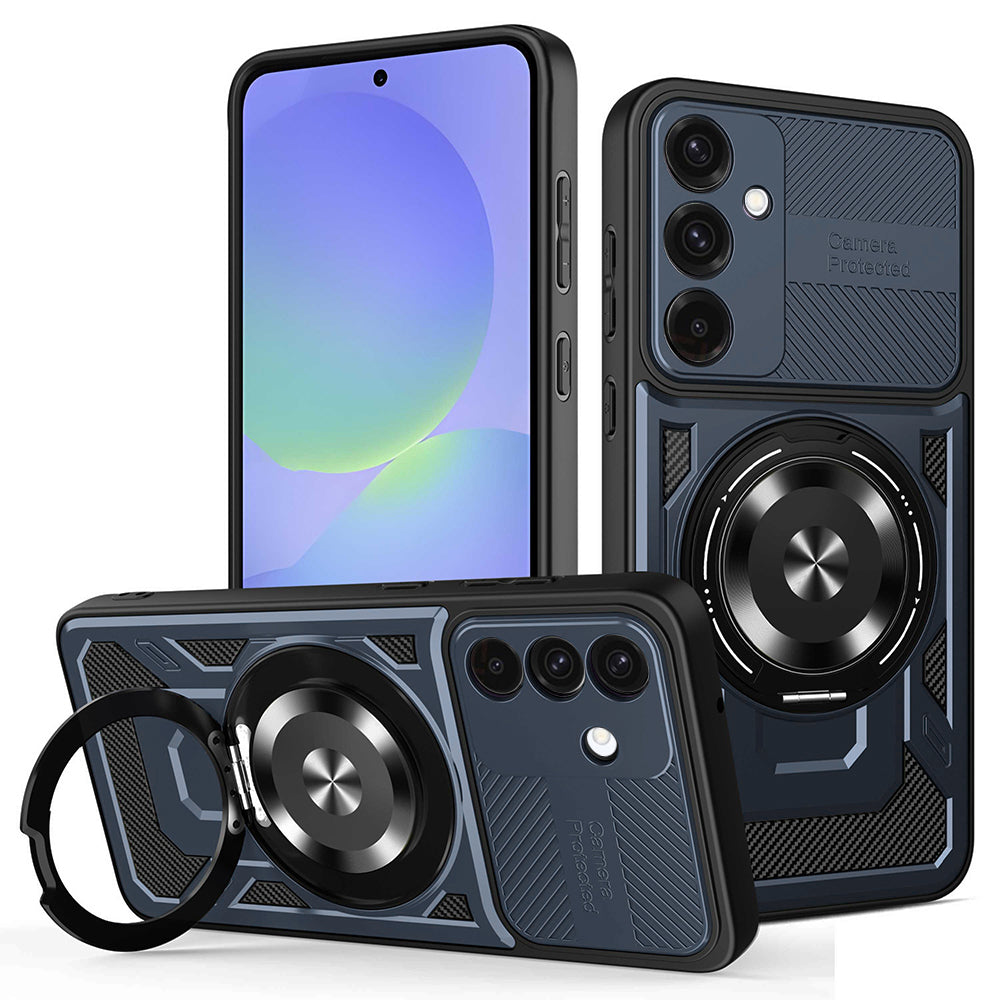 Hoes voor Samsung Galaxy A56 A566 / A36 A366, Techsuit, RuggedCam, Blauw