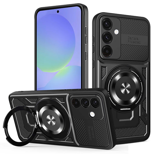 Hoes voor Samsung Galaxy A56 A566 / A36 A366, Techsuit, RuggedCam, Zwart