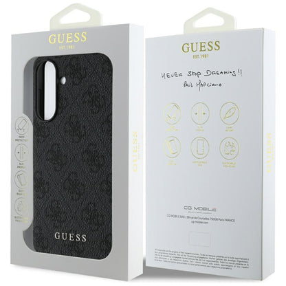 Case for Samsung Galaxy A56 A566, Guess, 4G Charm, Black