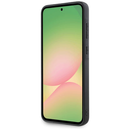 Étui pour Samsung Galaxy A56 A566, Karl Lagerfeld, Saffiano Karl & Choupette Metal, Noir