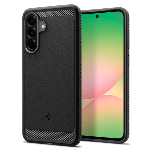 Étui pour Samsung Galaxy A56 A566, Spigen, Rugged Armor, Noir ACS09225