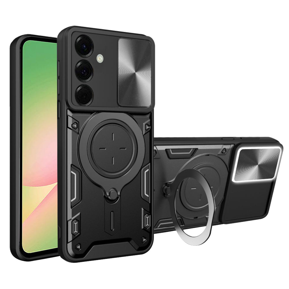 Coque pour Samsung Galaxy A56 A566, Techsuit, CamGuard Pro, Noire
