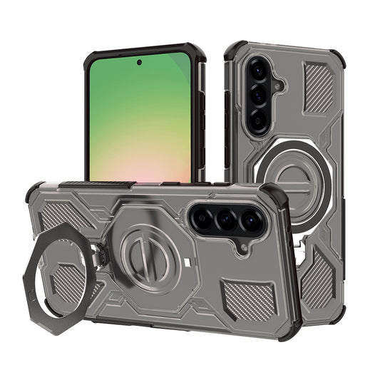 Hülle für Samsung Galaxy A56 A566, Techsuit, Carbon Shield Pro, Dunkel Schwarz