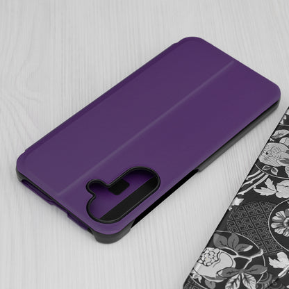 Hoes voor Samsung Galaxy A56 A566, Techsuit, eFold, Paars