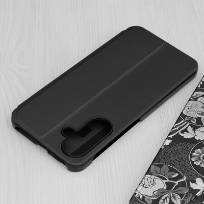 Hoes voor Samsung Galaxy A56 A566, Techsuit, eFold, Zwart