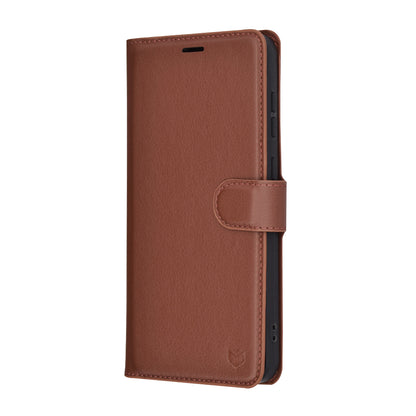 Coque pour Samsung Galaxy A56 A566, Techsuit, Leather Folio, Marron