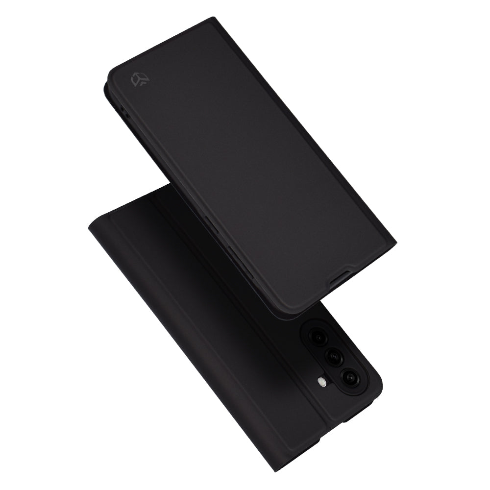 Case for Samsung Galaxy A56 A566, Techsuit, Magskin Book, Black