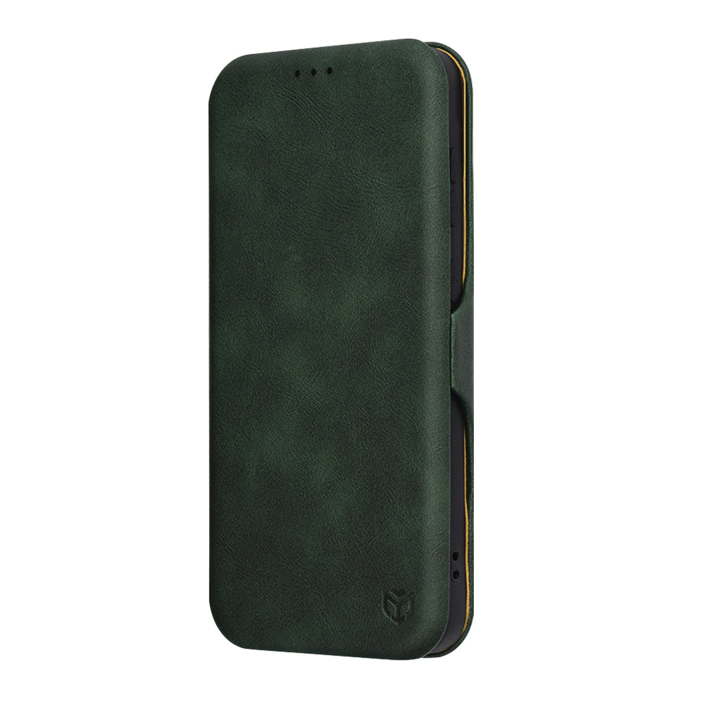 Coque pour Samsung Galaxy A56 A566, Techsuit, Safe Wallet Plus, Vert