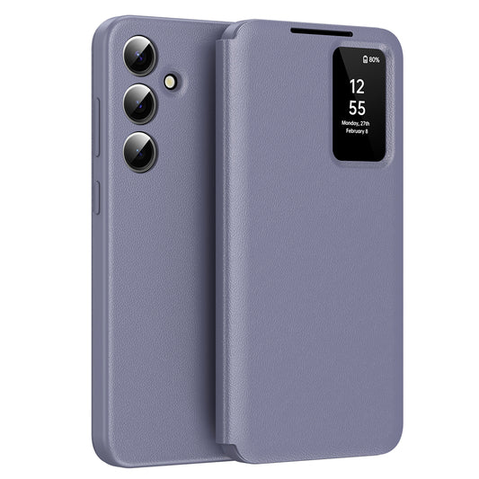 Hoes voor Samsung Galaxy A56 A566, Techsuit, SmartView, Paars