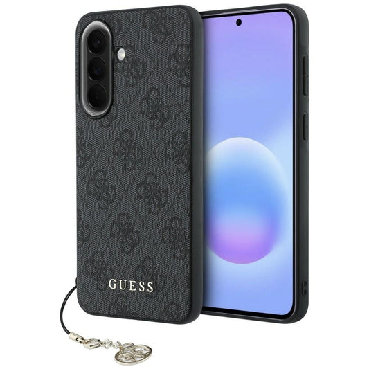 Coque pour Samsung Galaxy A57 5G, Guess, 4G Classic Logo Charm, Noire