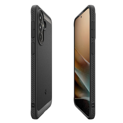 Hülle für Samsung Galaxy A57 5G, Spigen, Rugged Armor, Schwarz ACS09794
