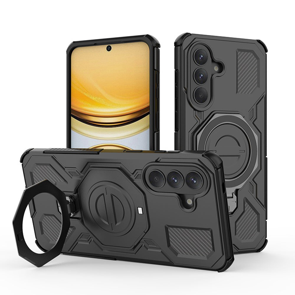 Étui pour Samsung Galaxy A57 5G, Techsuit, Carbon Shield Pro, Noir