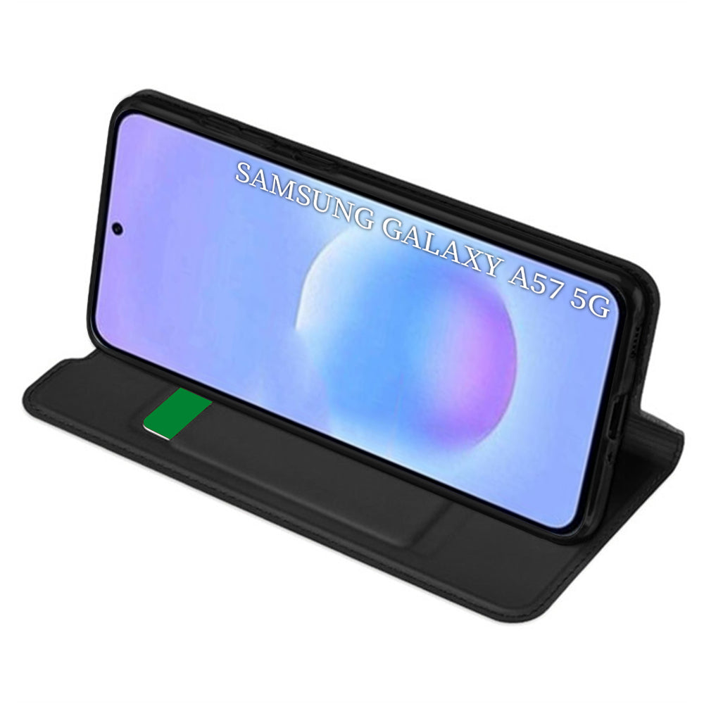 Hoes voor Samsung Galaxy A57 5G, Techsuit, Magskin Book, Zwart