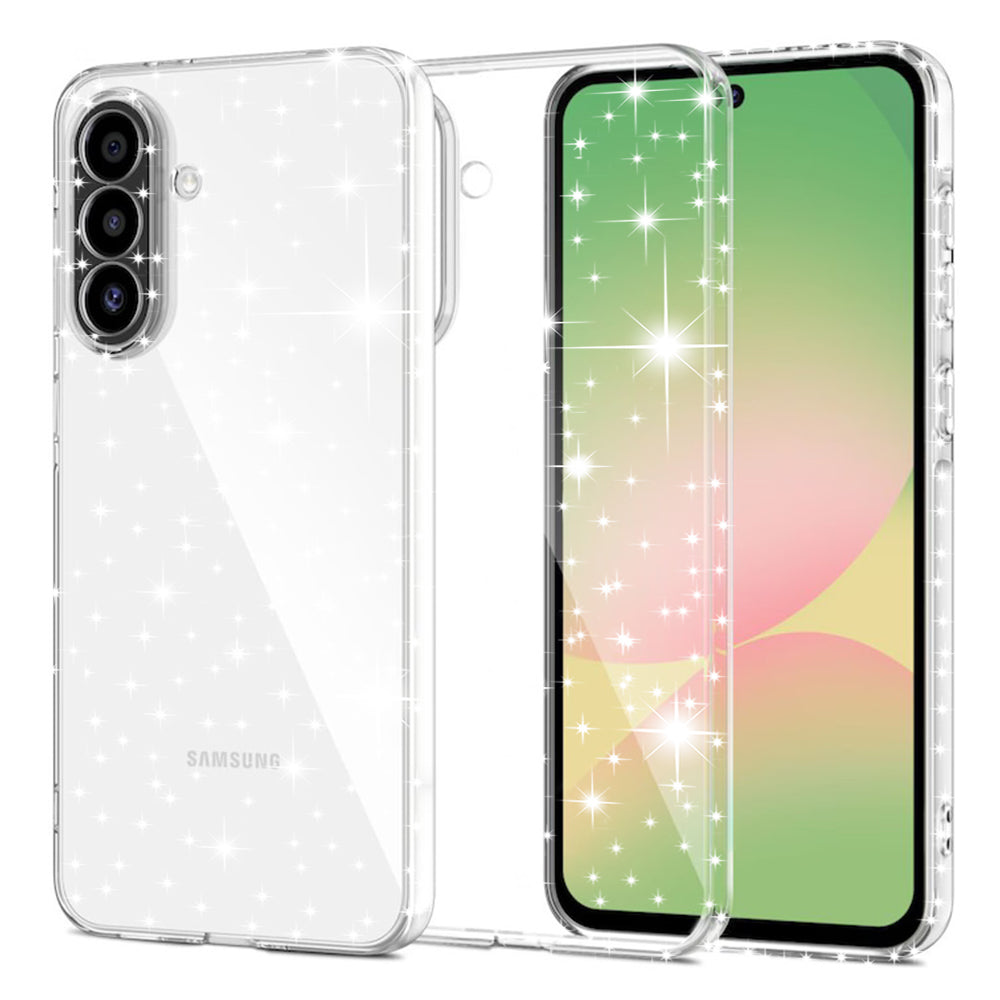 Hülle für Samsung Galaxy A57 5G, Techsuit, SparkleSkin, Transparent