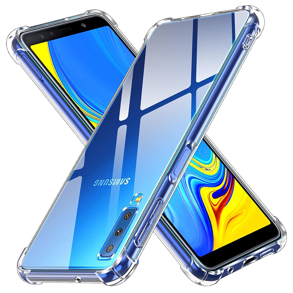 Coque pour Samsung Galaxy A7 (2018) A750, Techsuit, Anti-choc Claire, Transparente