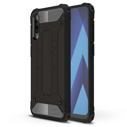 Coque pour Samsung Galaxy A70s A707 / A70 A705, Techsuit, Hybrid Armor, Noire